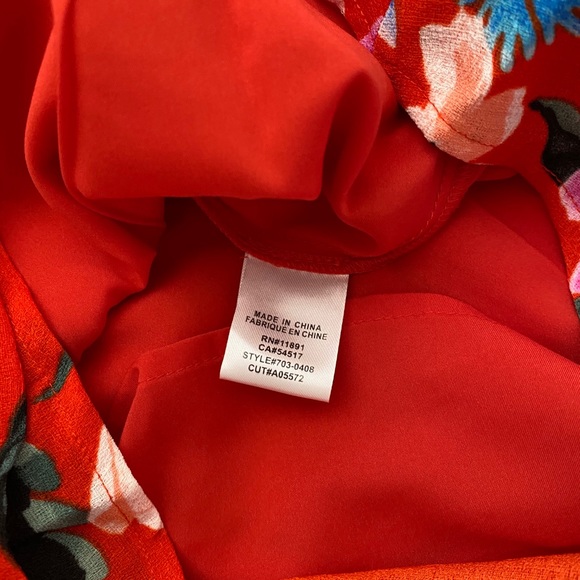 ALI & JAY Red Floral Romper NWT $128. - Picture 10 of 11